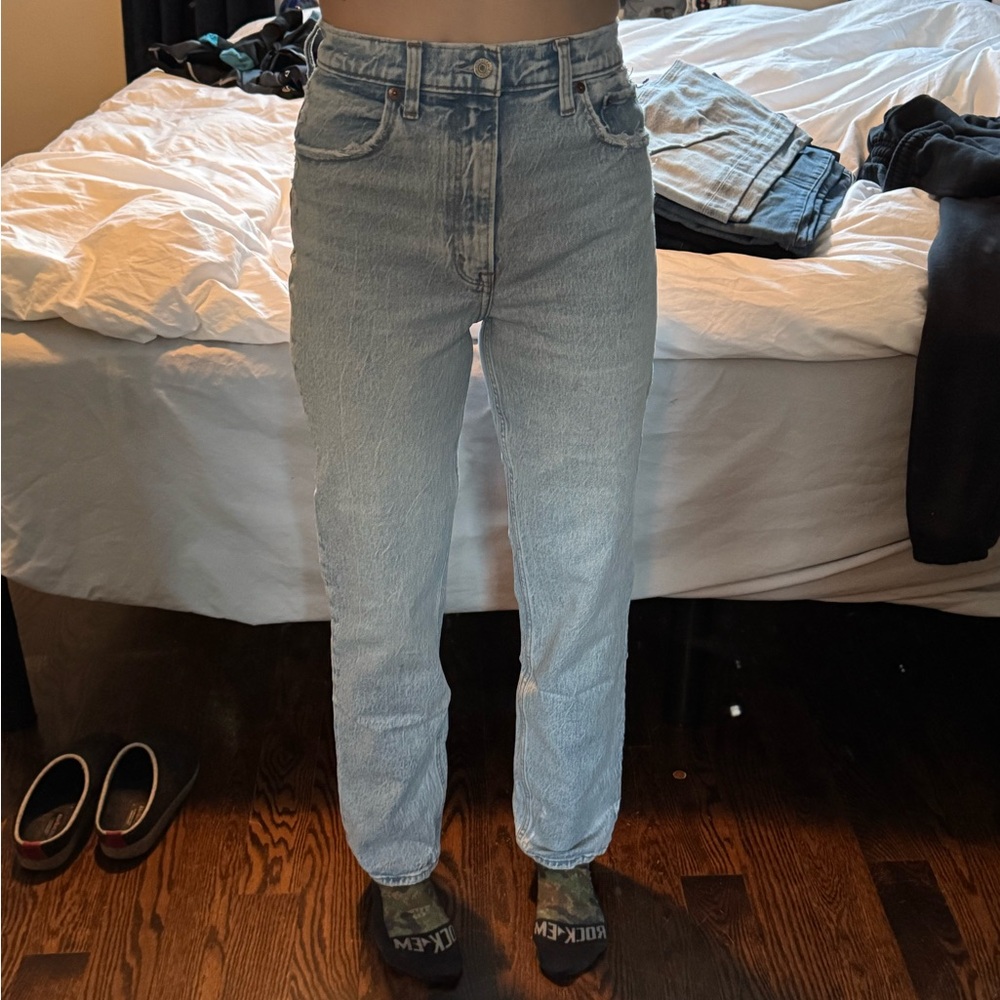 Abercrombie light wash jeans